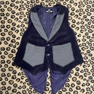 Purple and gray vest